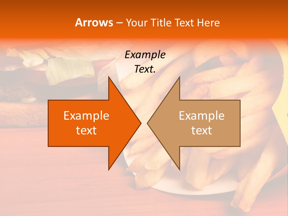 Hamburger Leaf Lettuce Prepared Potato PowerPoint Template