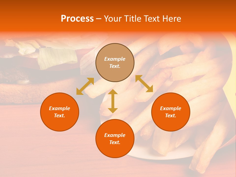 Hamburger Leaf Lettuce Prepared Potato PowerPoint Template