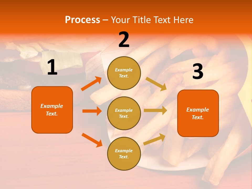 Hamburger Leaf Lettuce Prepared Potato PowerPoint Template