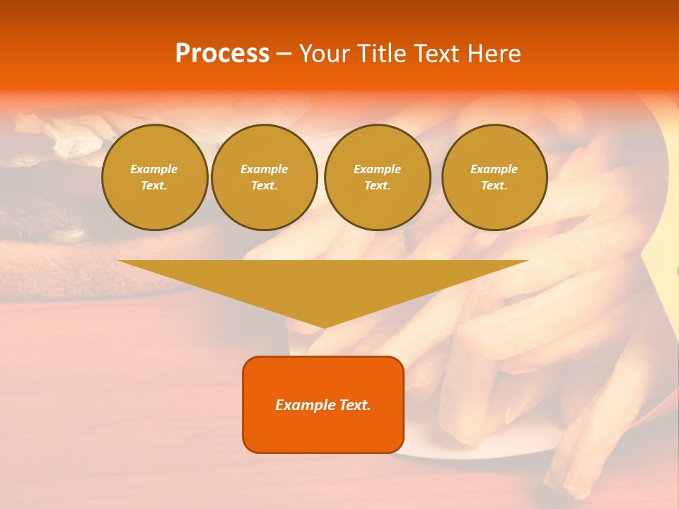 Hamburger Leaf Lettuce Prepared Potato PowerPoint Template