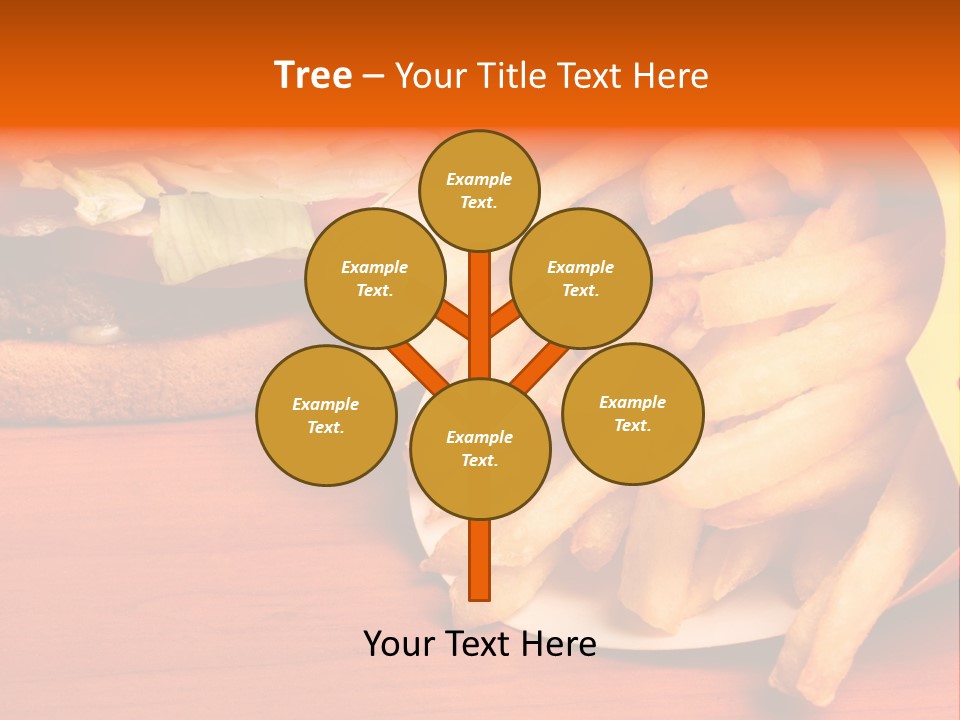 Hamburger Leaf Lettuce Prepared Potato PowerPoint Template