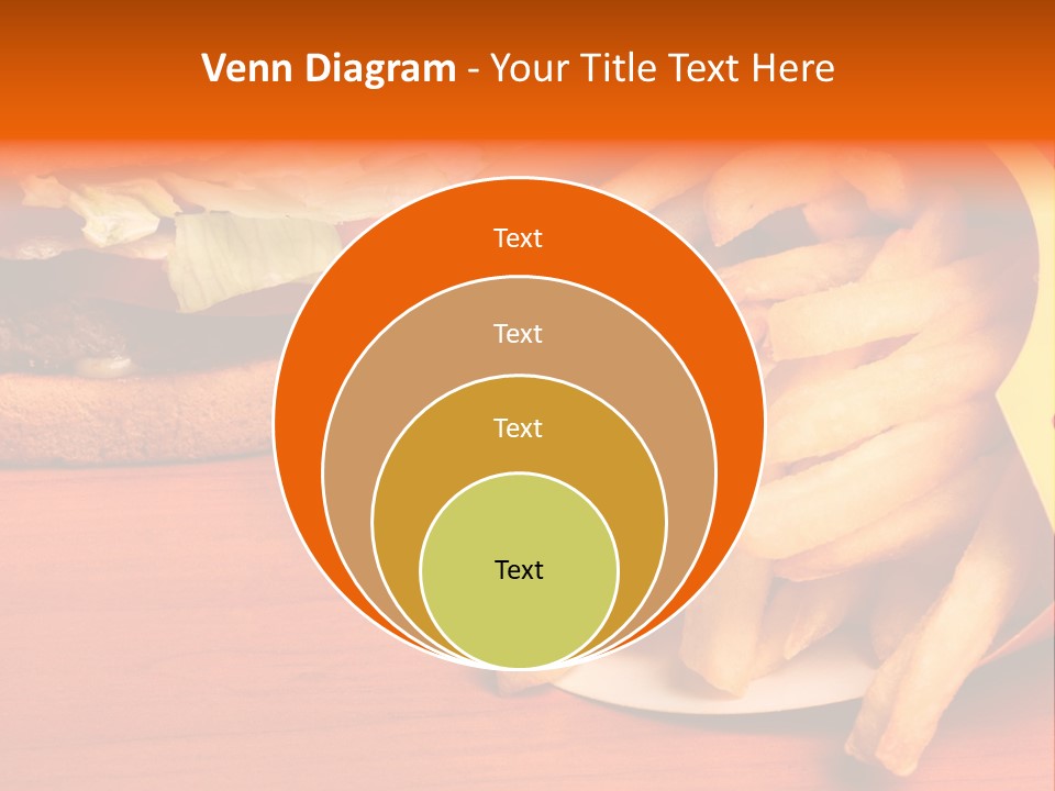 Hamburger Leaf Lettuce Prepared Potato PowerPoint Template