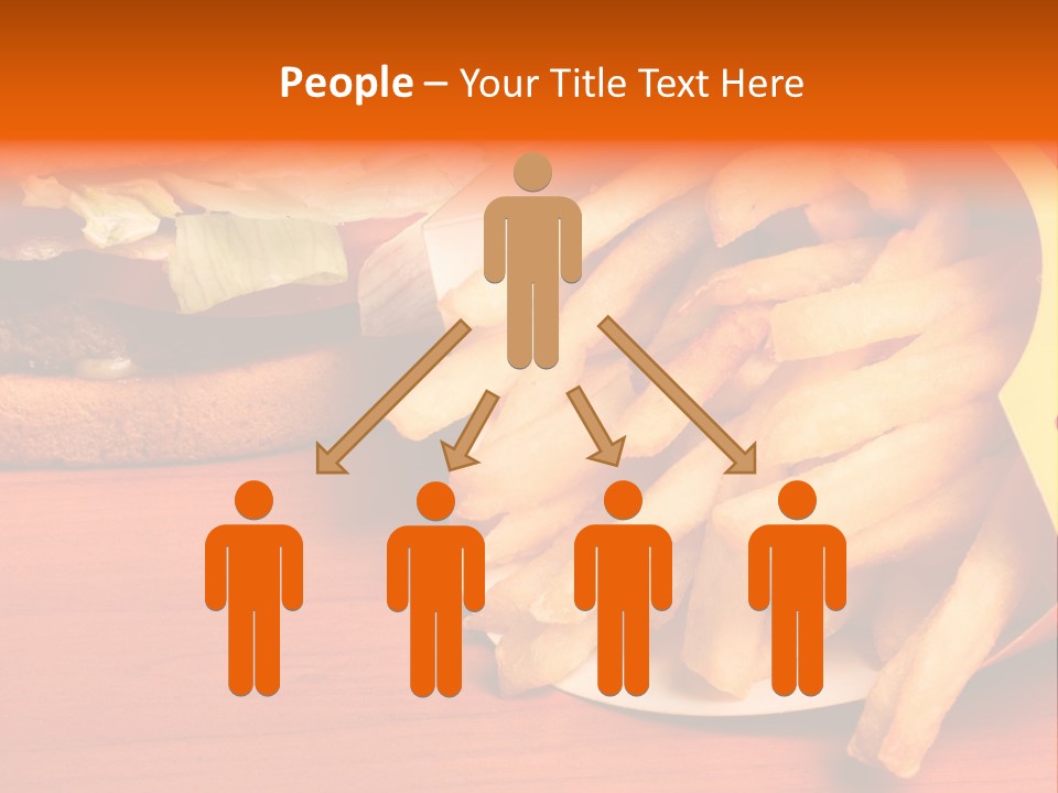 Hamburger Leaf Lettuce Prepared Potato PowerPoint Template