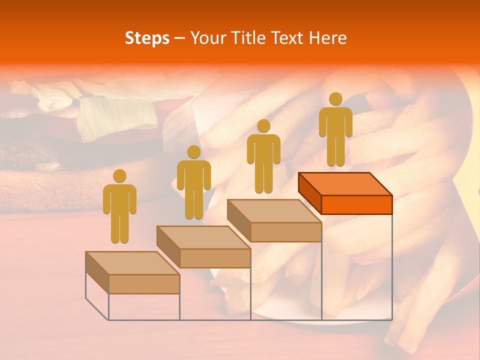 Hamburger Leaf Lettuce Prepared Potato PowerPoint Template