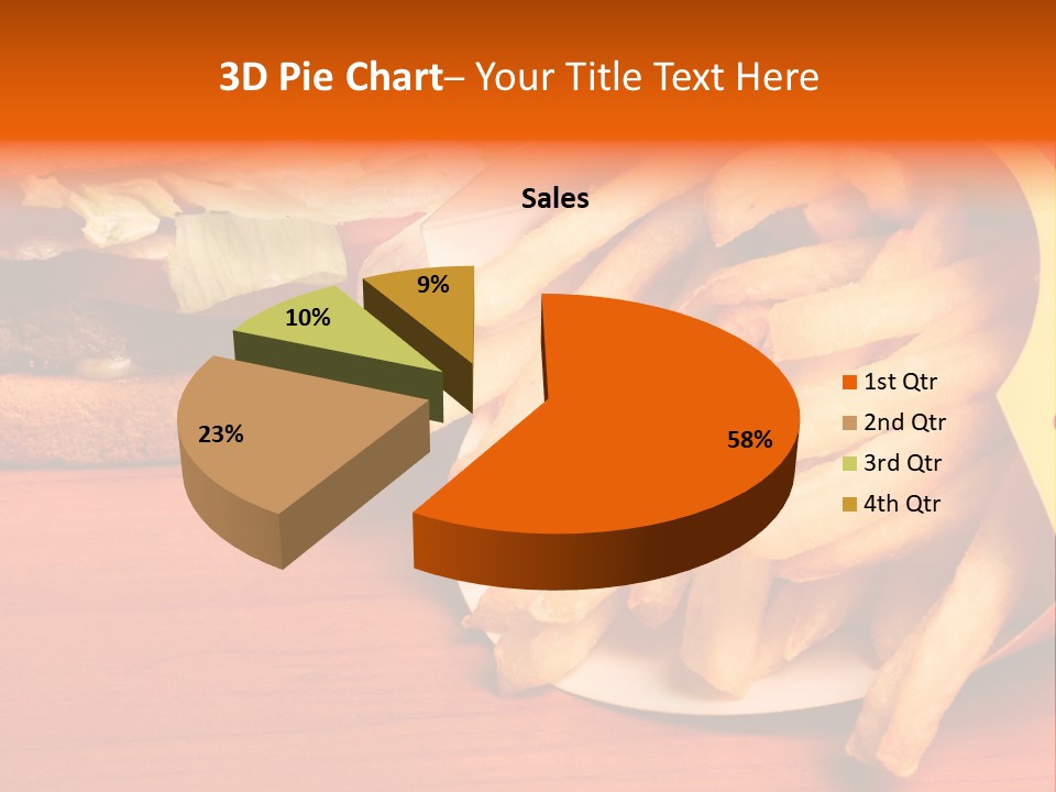 Hamburger Leaf Lettuce Prepared Potato PowerPoint Template