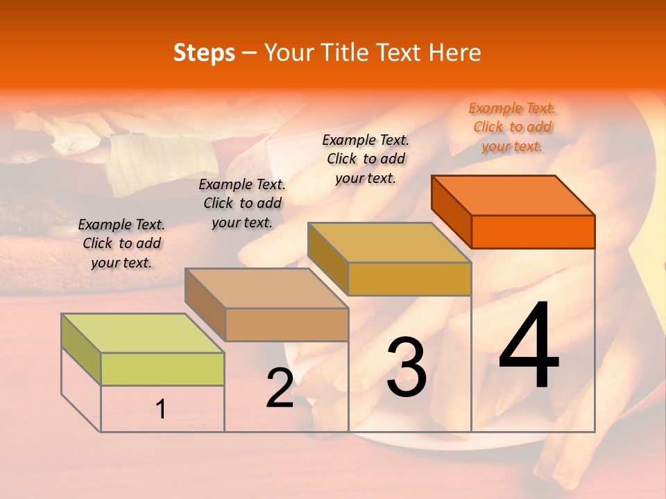 Hamburger Leaf Lettuce Prepared Potato PowerPoint Template