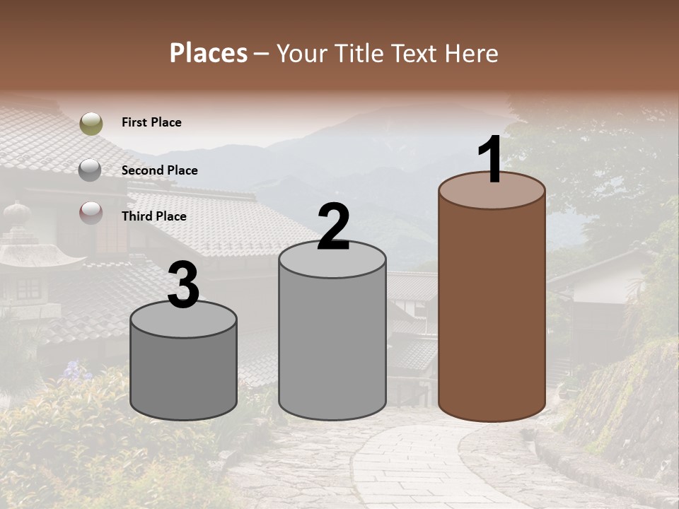 Tranquil Scene Famous Place Residential Structure PowerPoint Template