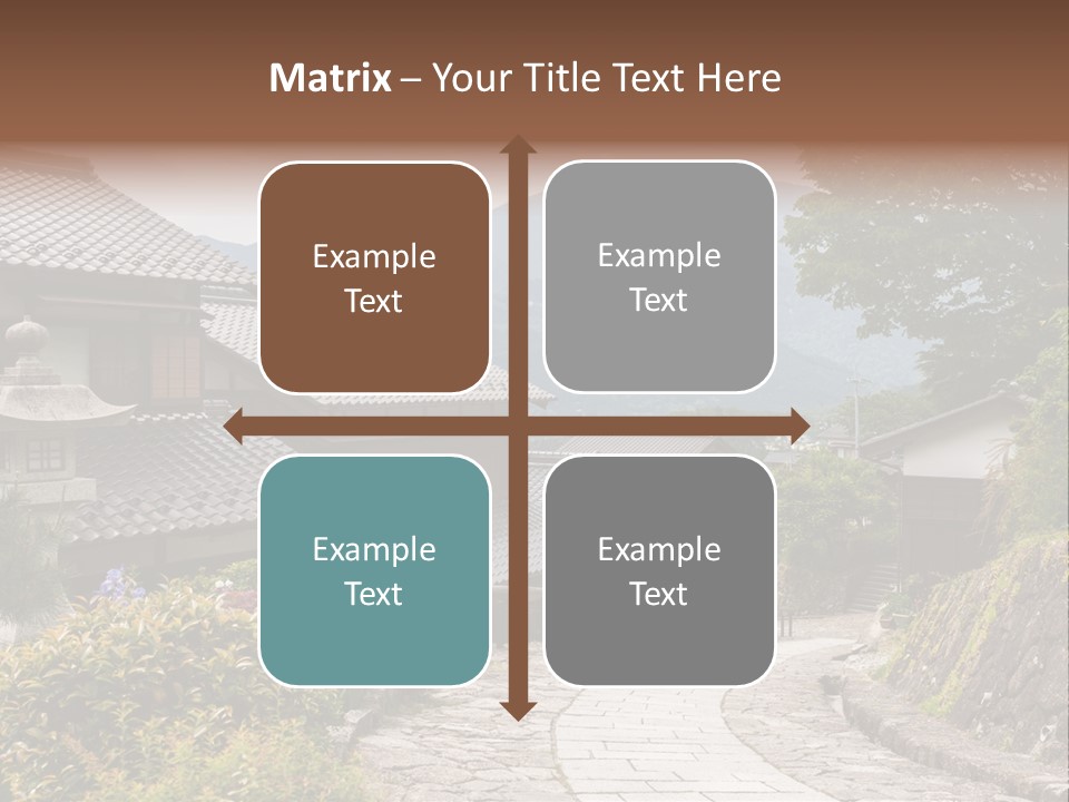 Tranquil Scene Famous Place Residential Structure PowerPoint Template