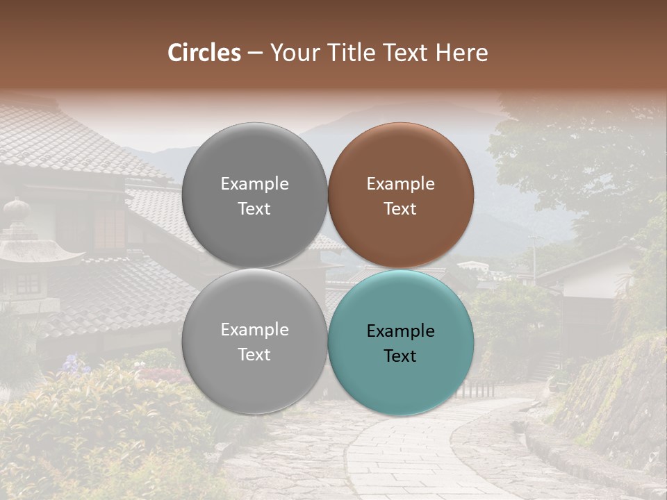 Tranquil Scene Famous Place Residential Structure PowerPoint Template