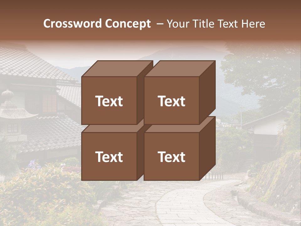 Tranquil Scene Famous Place Residential Structure PowerPoint Template