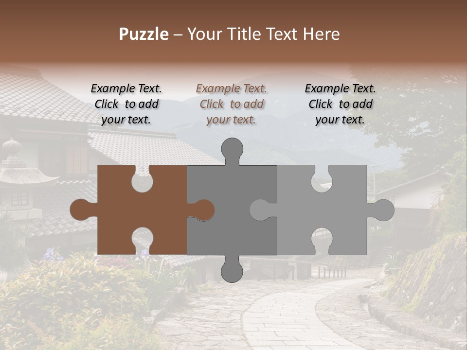 Tranquil Scene Famous Place Residential Structure PowerPoint Template