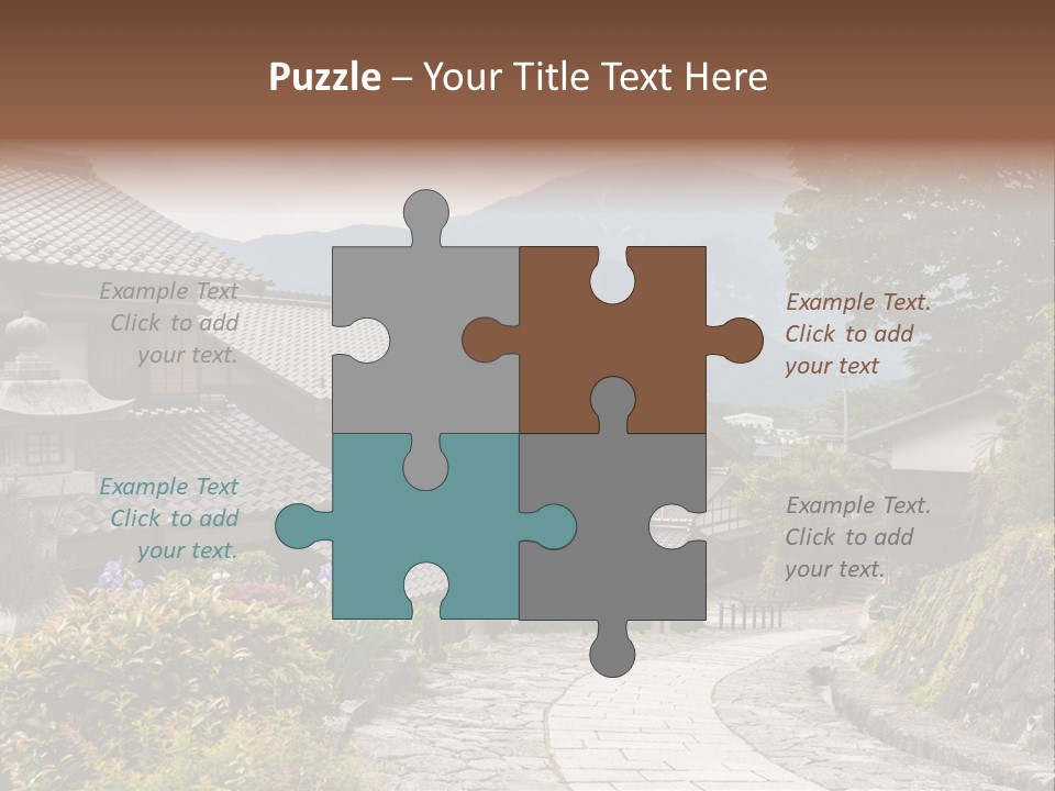 Tranquil Scene Famous Place Residential Structure PowerPoint Template