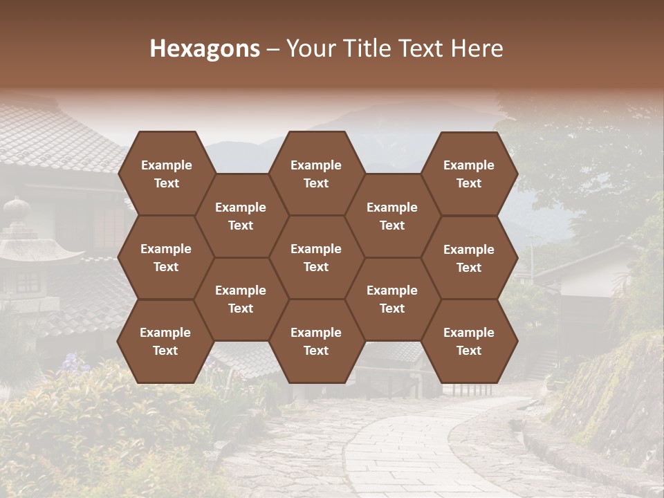 Tranquil Scene Famous Place Residential Structure PowerPoint Template