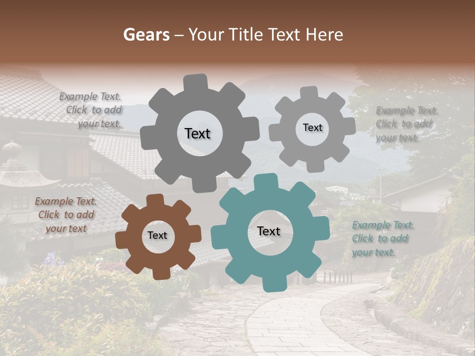 Tranquil Scene Famous Place Residential Structure PowerPoint Template