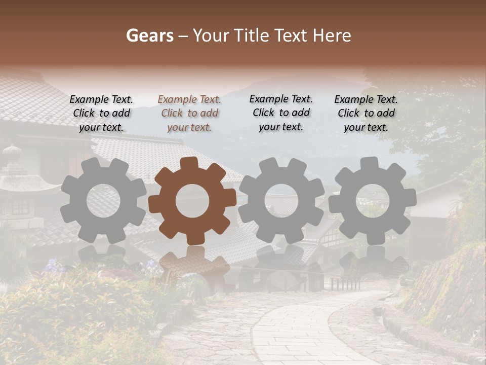 Tranquil Scene Famous Place Residential Structure PowerPoint Template