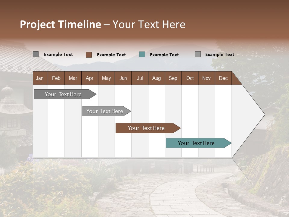 Tranquil Scene Famous Place Residential Structure PowerPoint Template