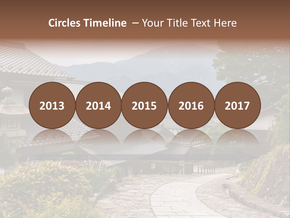 Tranquil Scene Famous Place Residential Structure PowerPoint Template