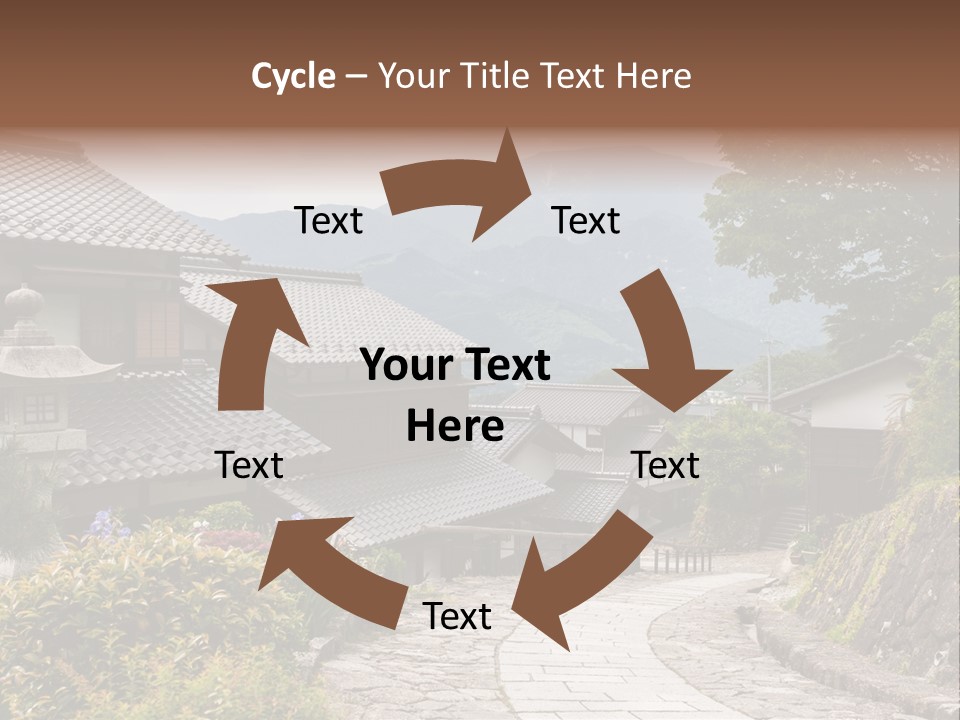 Tranquil Scene Famous Place Residential Structure PowerPoint Template