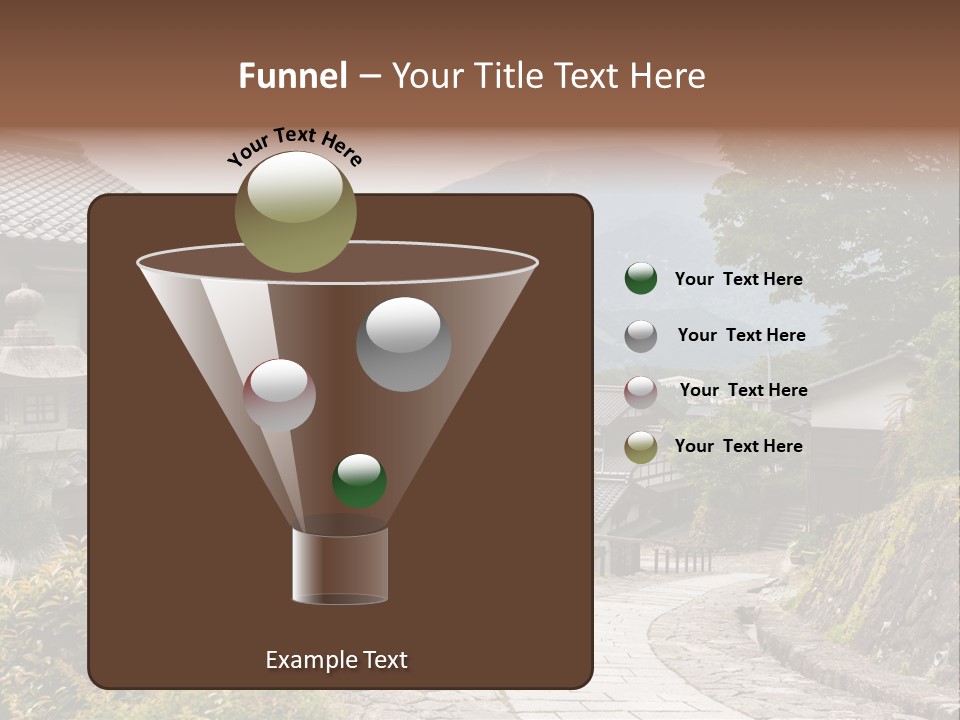 Tranquil Scene Famous Place Residential Structure PowerPoint Template