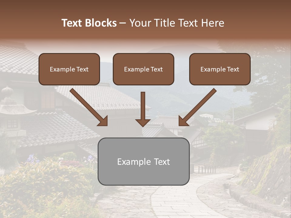 Tranquil Scene Famous Place Residential Structure PowerPoint Template