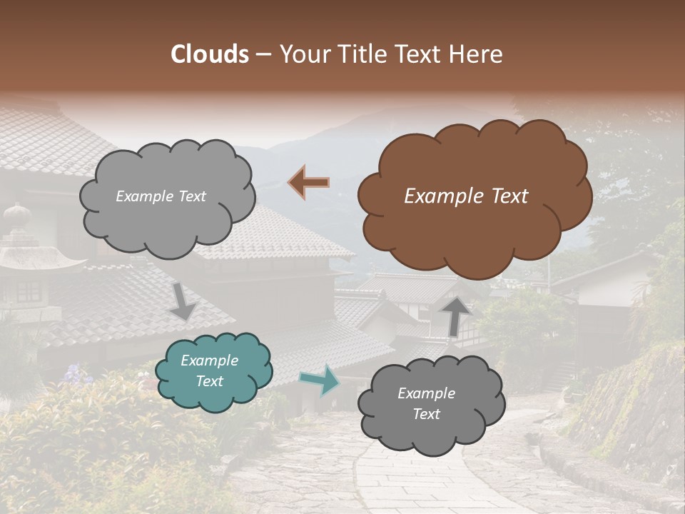 Tranquil Scene Famous Place Residential Structure PowerPoint Template
