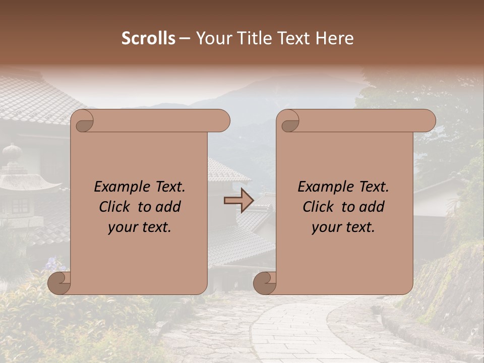 Tranquil Scene Famous Place Residential Structure PowerPoint Template