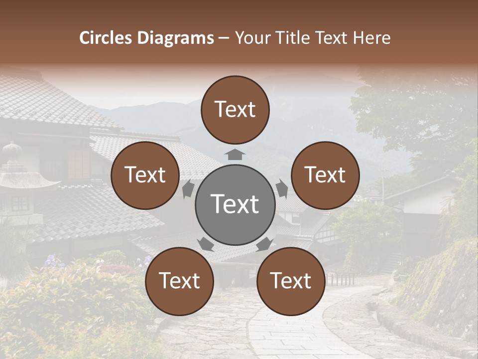 Tranquil Scene Famous Place Residential Structure PowerPoint Template