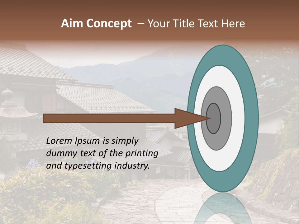 Tranquil Scene Famous Place Residential Structure PowerPoint Template