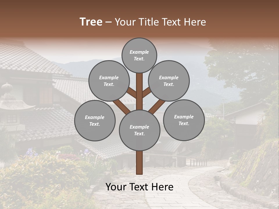 Tranquil Scene Famous Place Residential Structure PowerPoint Template