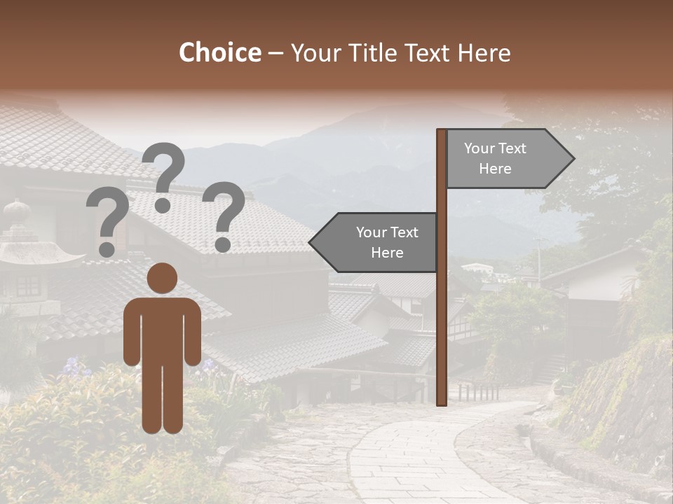 Tranquil Scene Famous Place Residential Structure PowerPoint Template