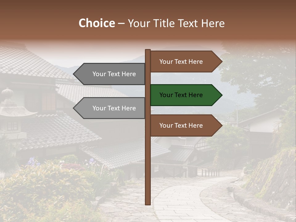 Tranquil Scene Famous Place Residential Structure PowerPoint Template