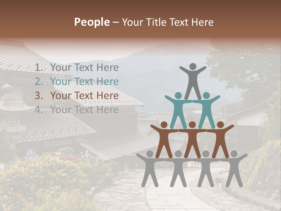 Tranquil Scene Famous Place Residential Structure PowerPoint Template