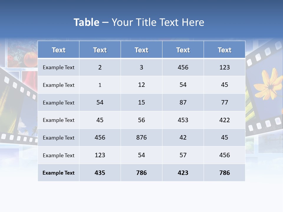 Imaging Slr Hobby PowerPoint Template