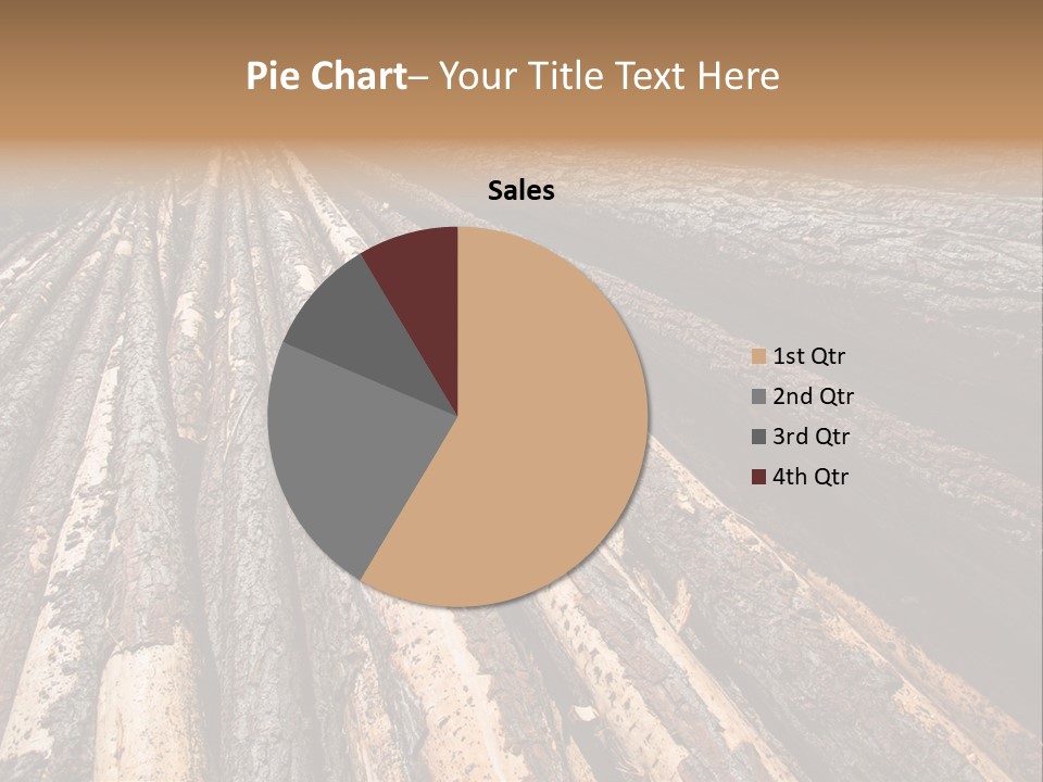 Timber Lumber Trunk Of Tree PowerPoint Template