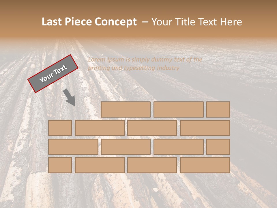Timber Lumber Trunk Of Tree PowerPoint Template