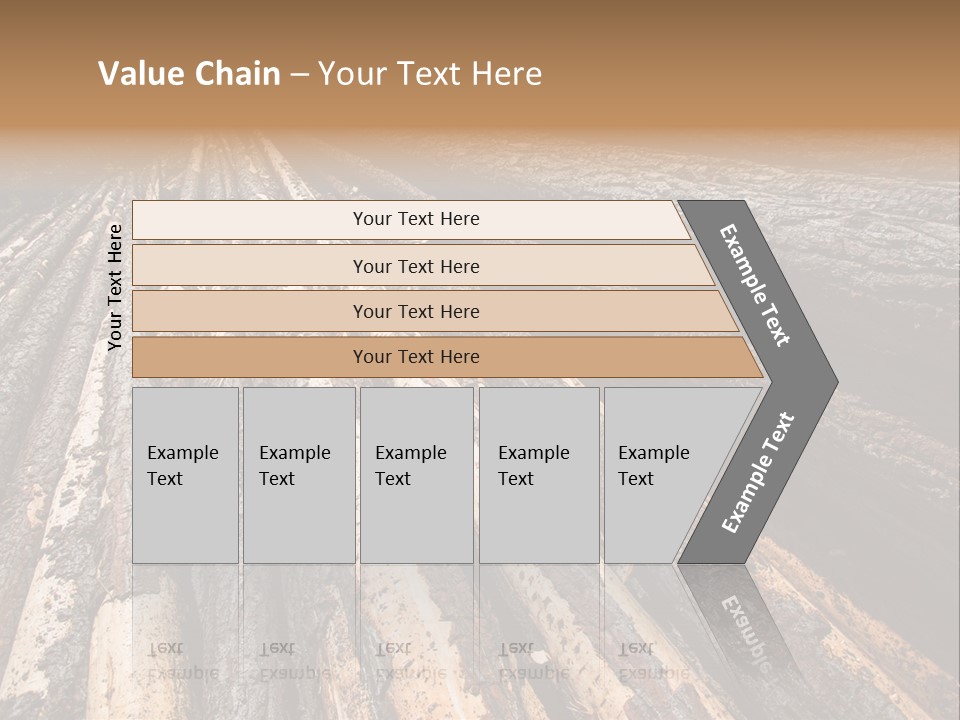 Timber Lumber Trunk Of Tree PowerPoint Template