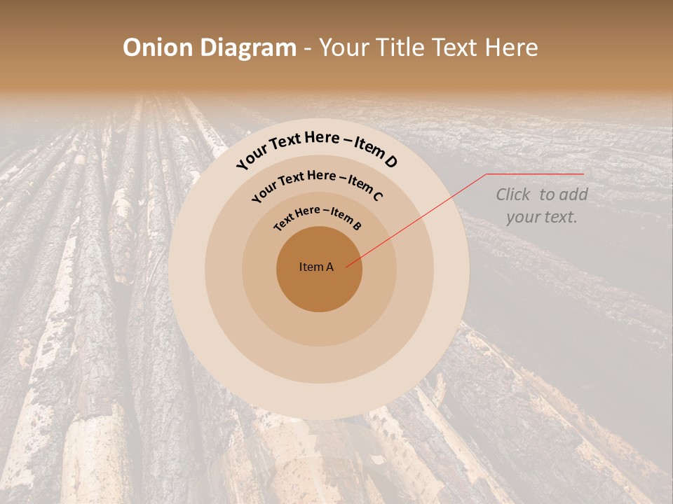 Timber Lumber Trunk Of Tree PowerPoint Template