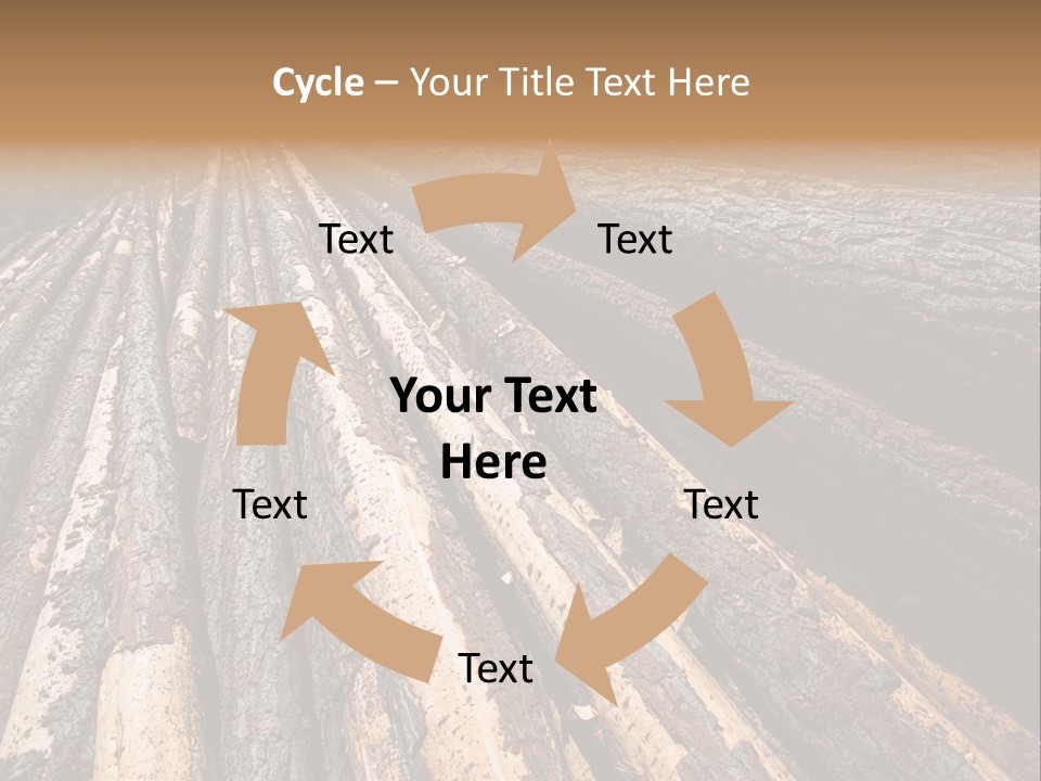Timber Lumber Trunk Of Tree PowerPoint Template