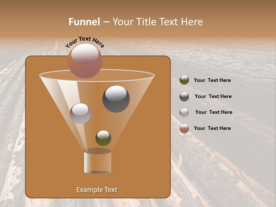 Timber Lumber Trunk Of Tree PowerPoint Template