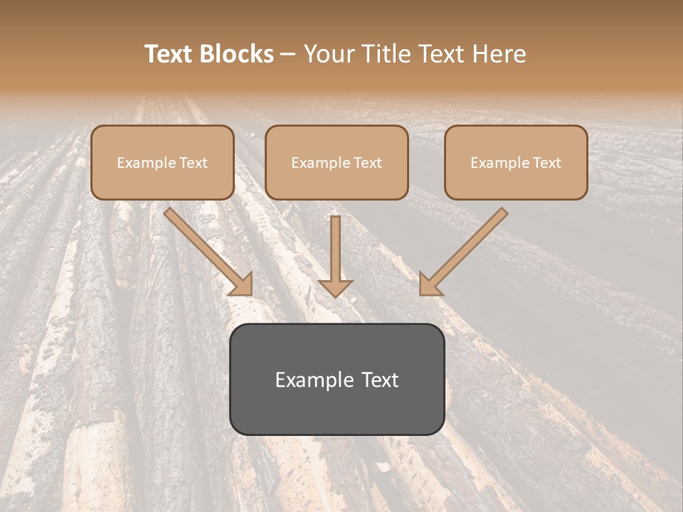 Timber Lumber Trunk Of Tree PowerPoint Template
