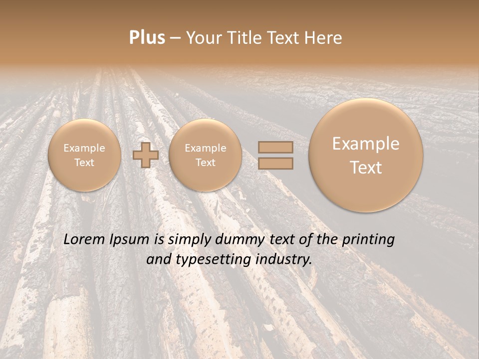 Timber Lumber Trunk Of Tree PowerPoint Template