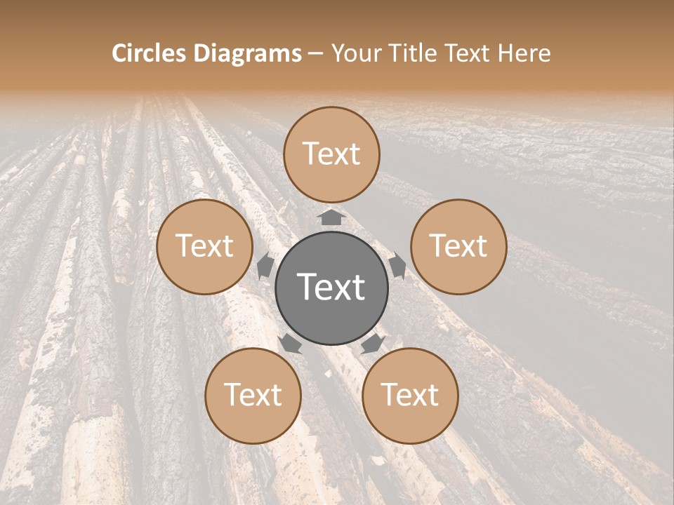 Timber Lumber Trunk Of Tree PowerPoint Template