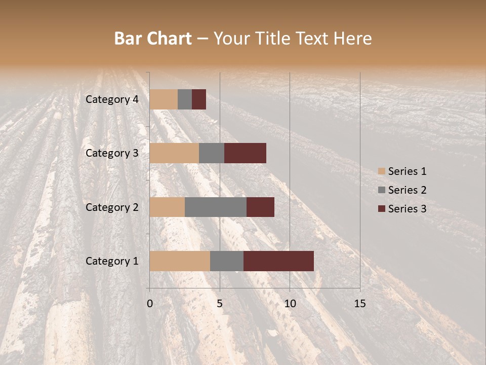 Timber Lumber Trunk Of Tree PowerPoint Template
