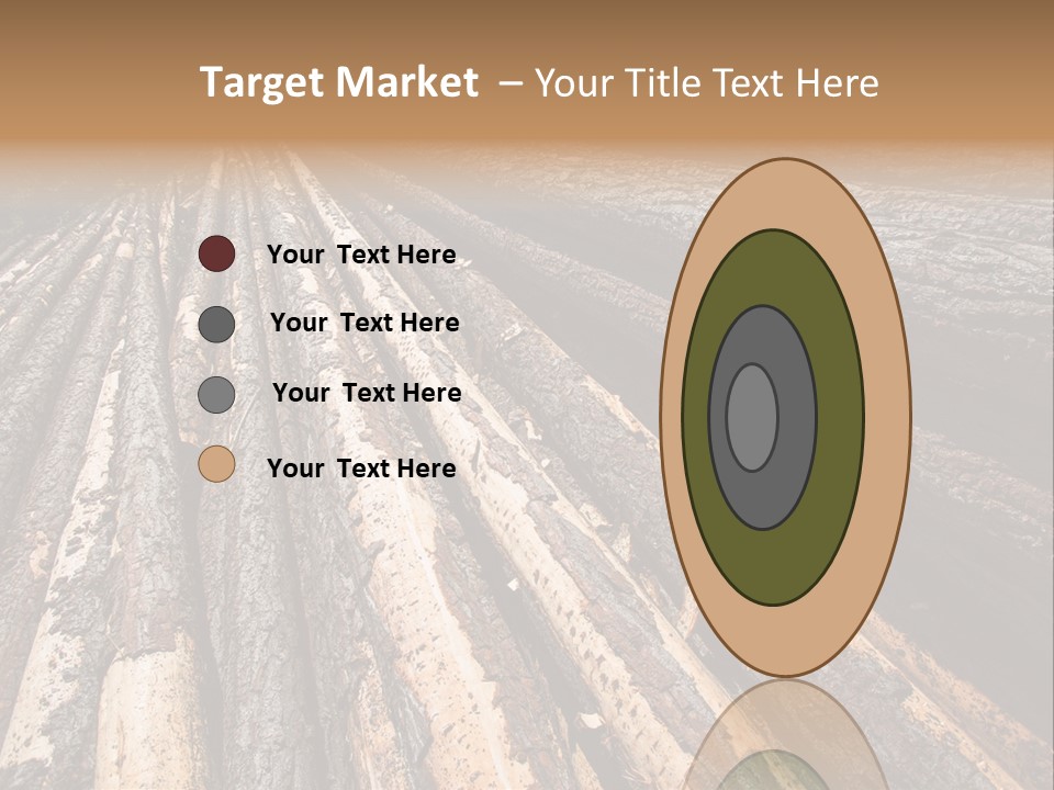 Timber Lumber Trunk Of Tree PowerPoint Template