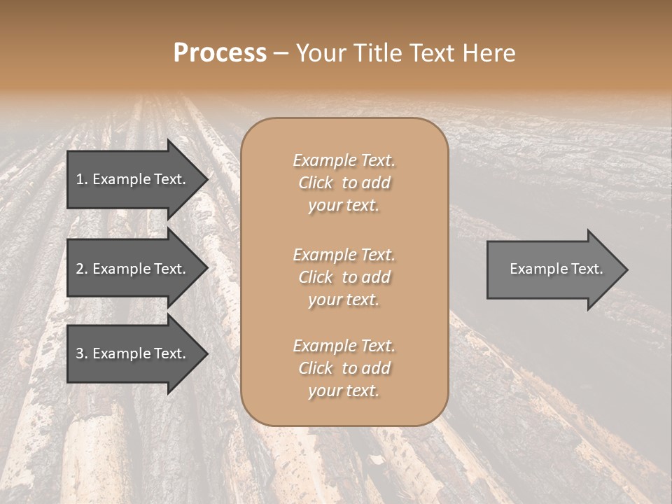 Timber Lumber Trunk Of Tree PowerPoint Template