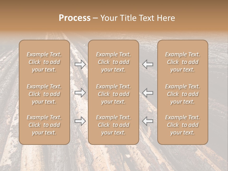 Timber Lumber Trunk Of Tree PowerPoint Template