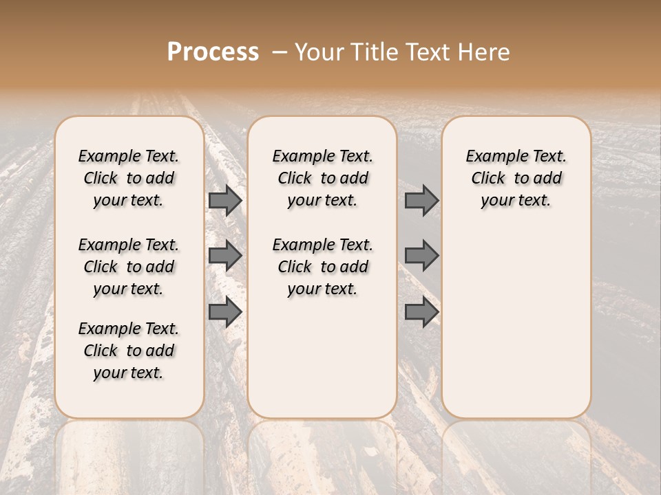 Timber Lumber Trunk Of Tree PowerPoint Template