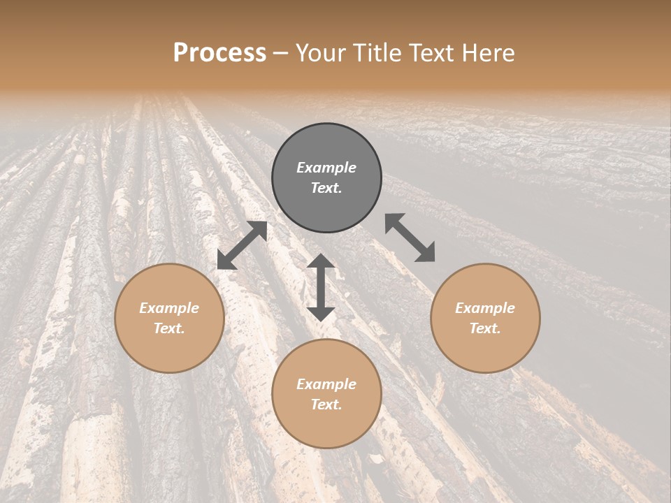 Timber Lumber Trunk Of Tree PowerPoint Template