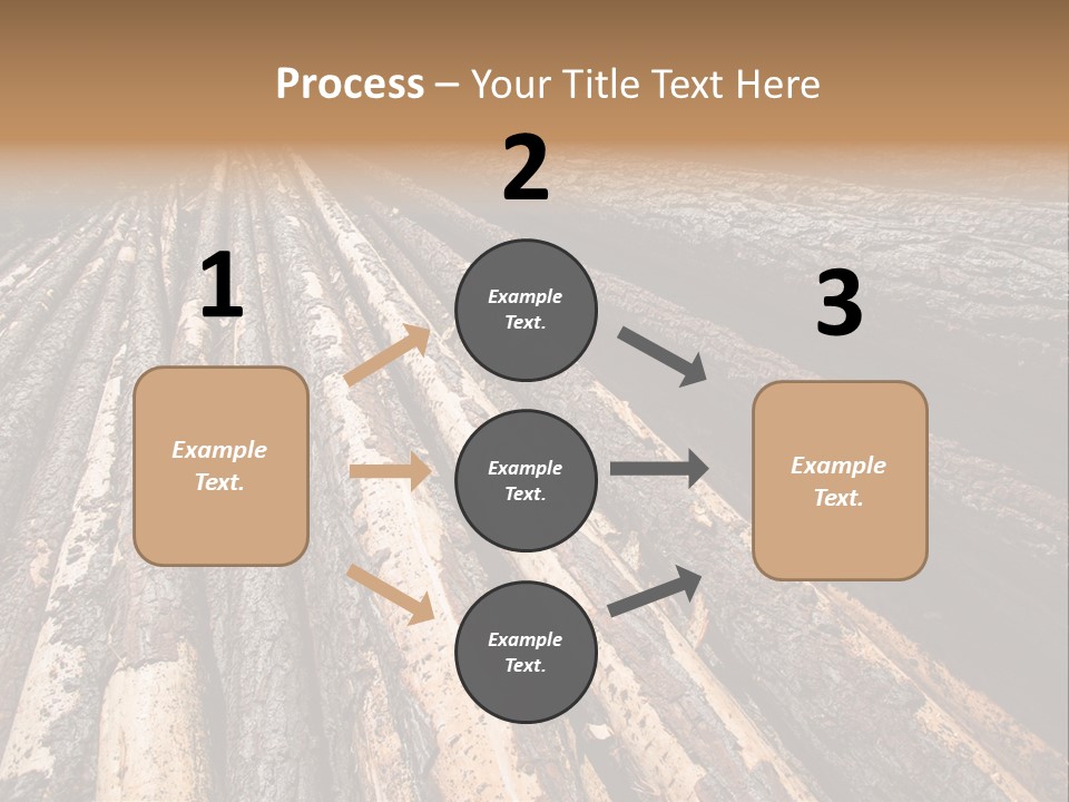 Timber Lumber Trunk Of Tree PowerPoint Template