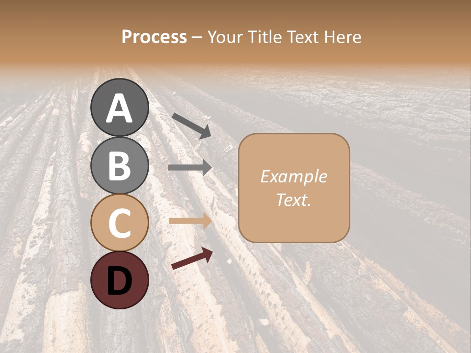 Timber Lumber Trunk Of Tree PowerPoint Template